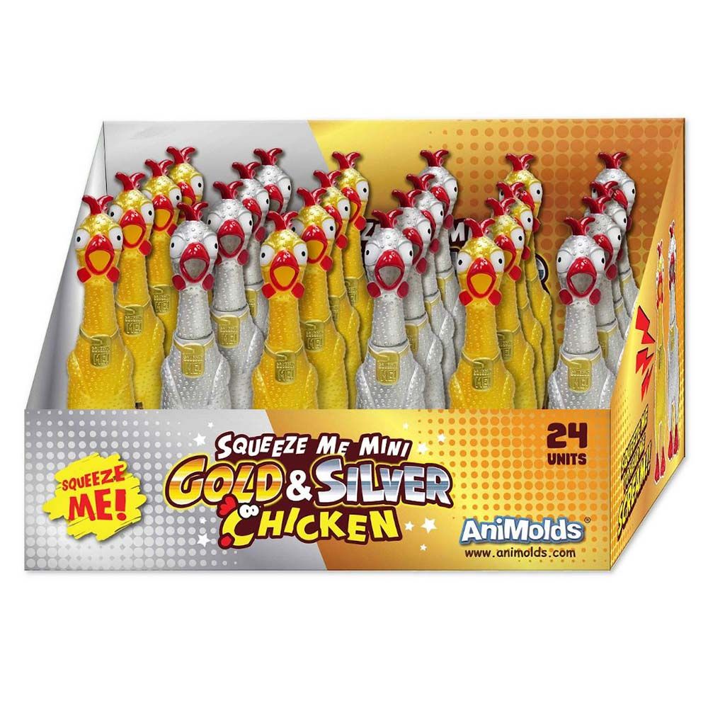 Animolds - Squeeze Me Mini Chicken - Gold