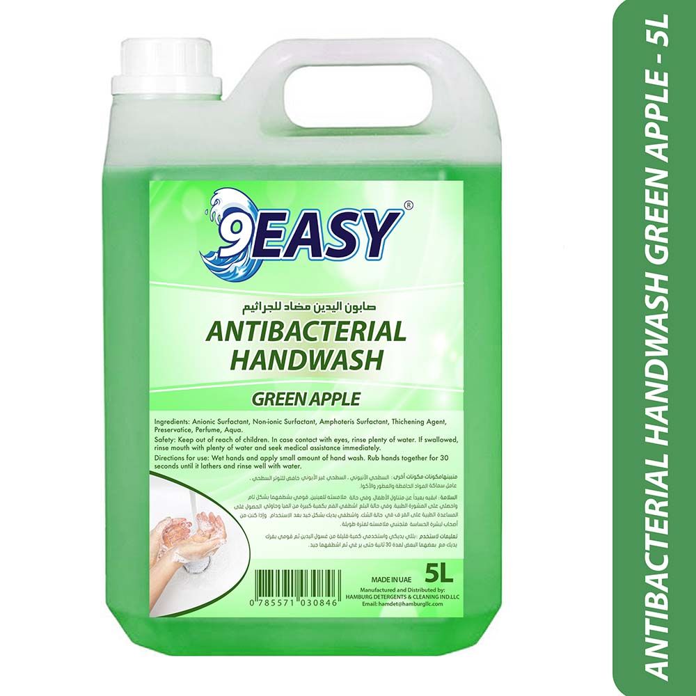 9EASY - Antibacterial Hand Wash 5L - Green Apple