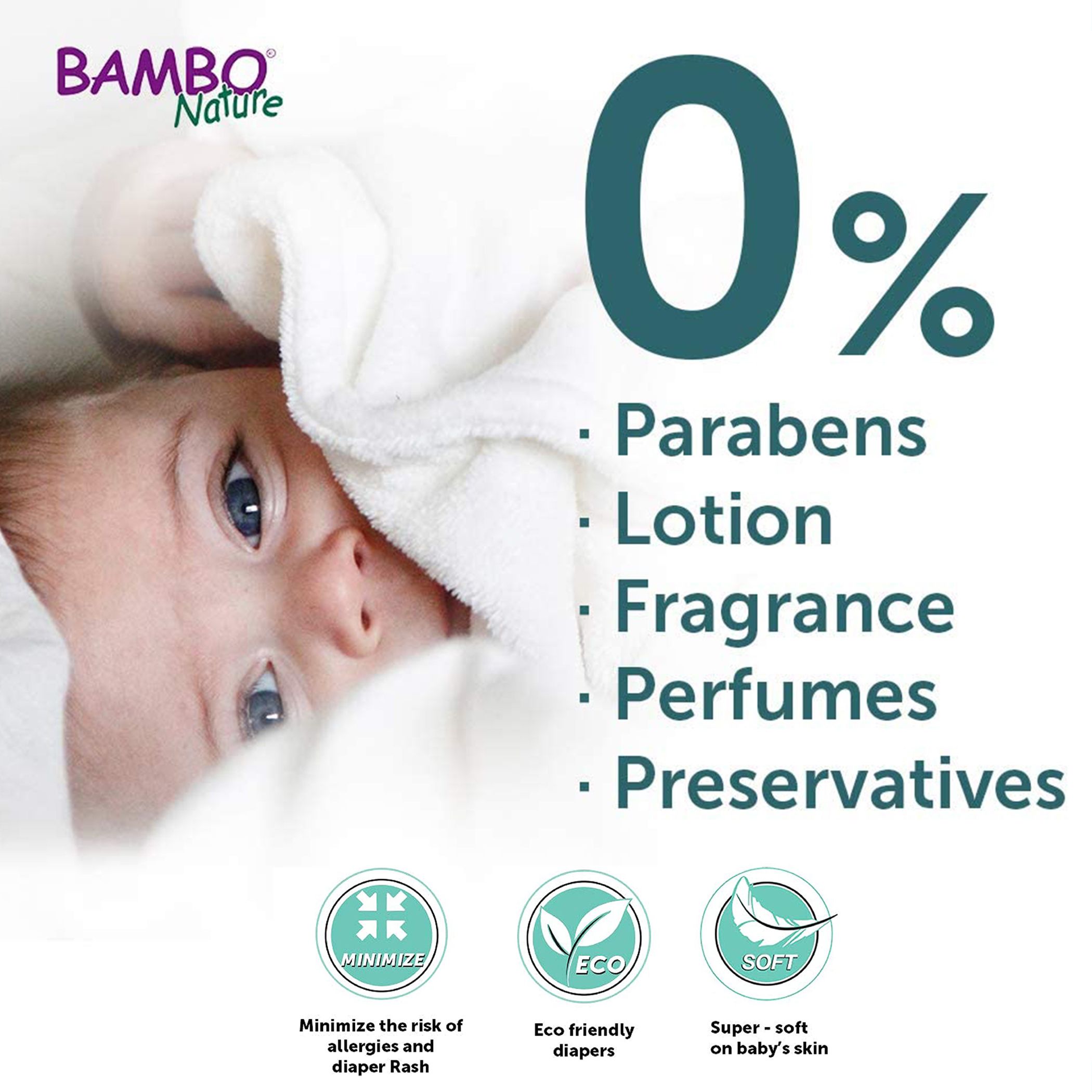 Bambo Nature - Eco-Friendly Diapers, Size 5, 12-18kg 176 pcs,Tall Mega Pack