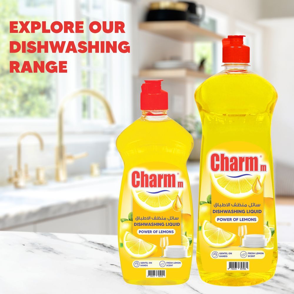 Charmm - Dishwashing Liquid Lemon 3 x 1L