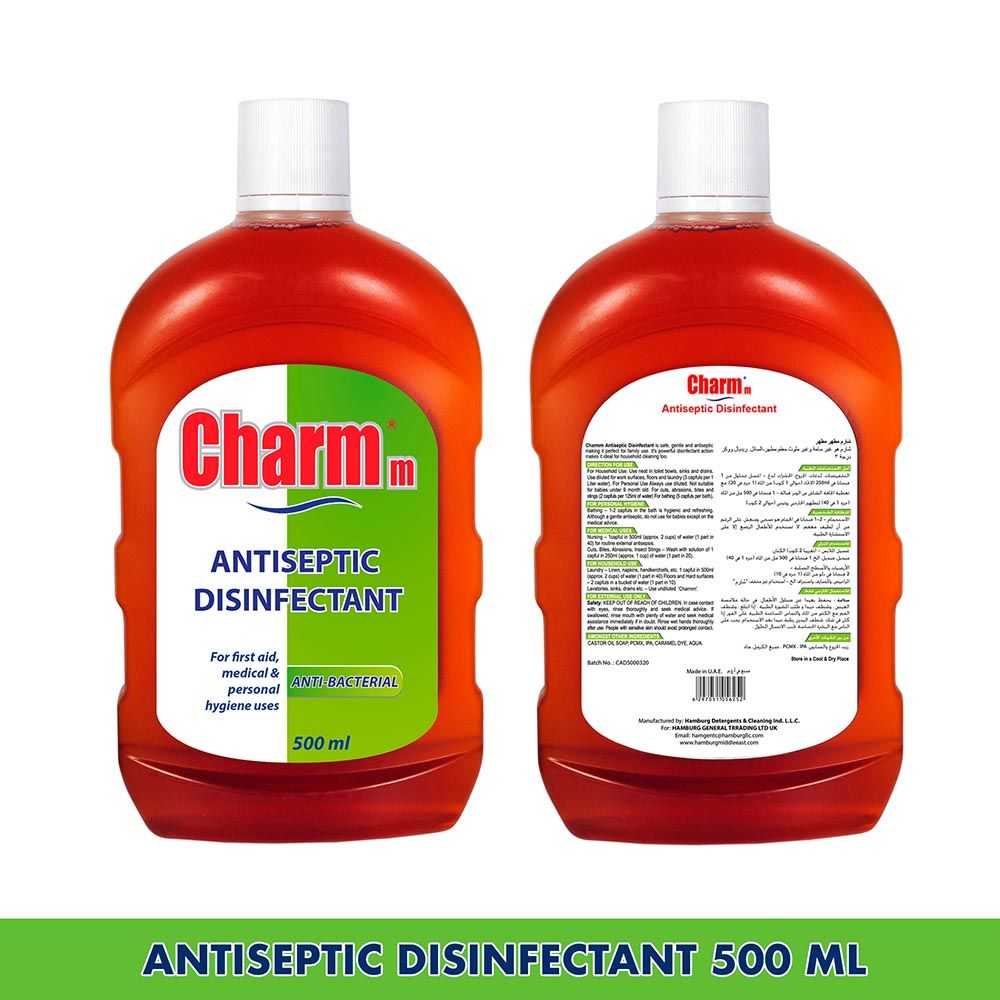 Charmm - Antiseptic Disinfectant 750ml+500ml (Offer Pack)