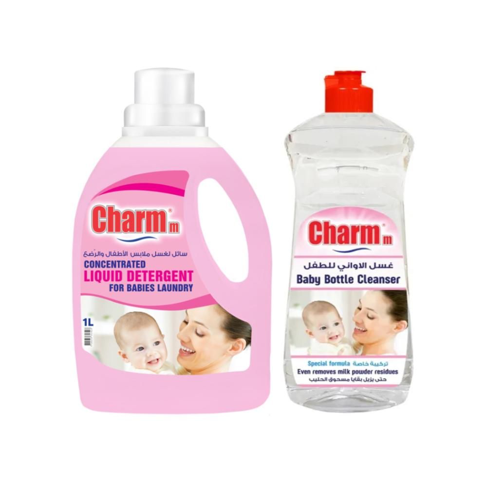 Charmm - Baby Laundry Liquid w/ Bottle & Toy Cleanser - 1 L