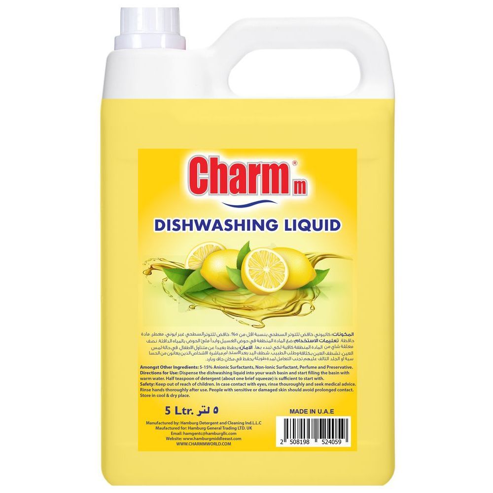 Charmm - Dish Washing Liquid Lemon 5L