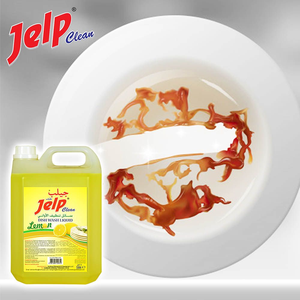 Jelp Clean - Dish Washing Liquid Lemon 5L