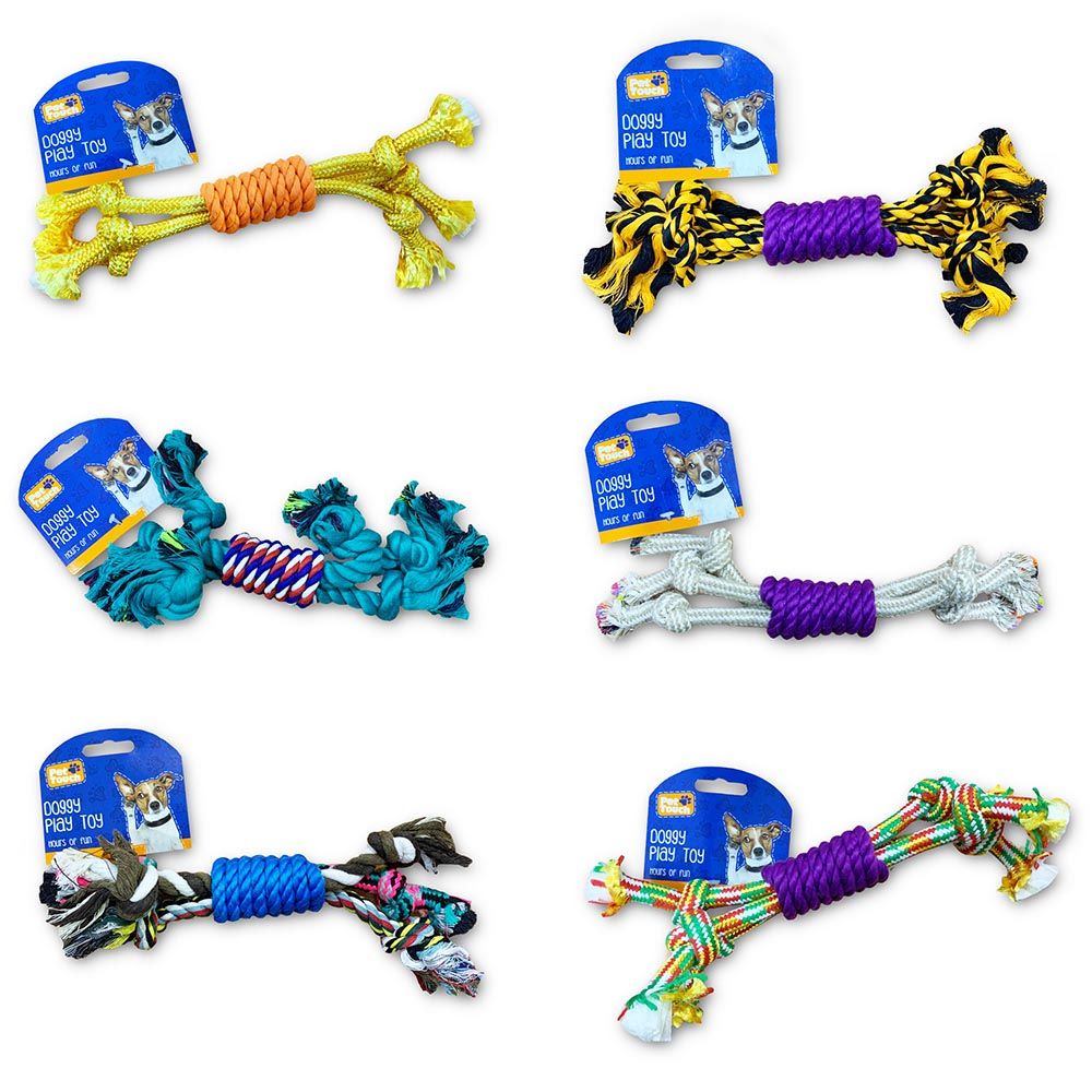 Pet Touch - Doggy Rope Play Toy - Assorted 1 pc