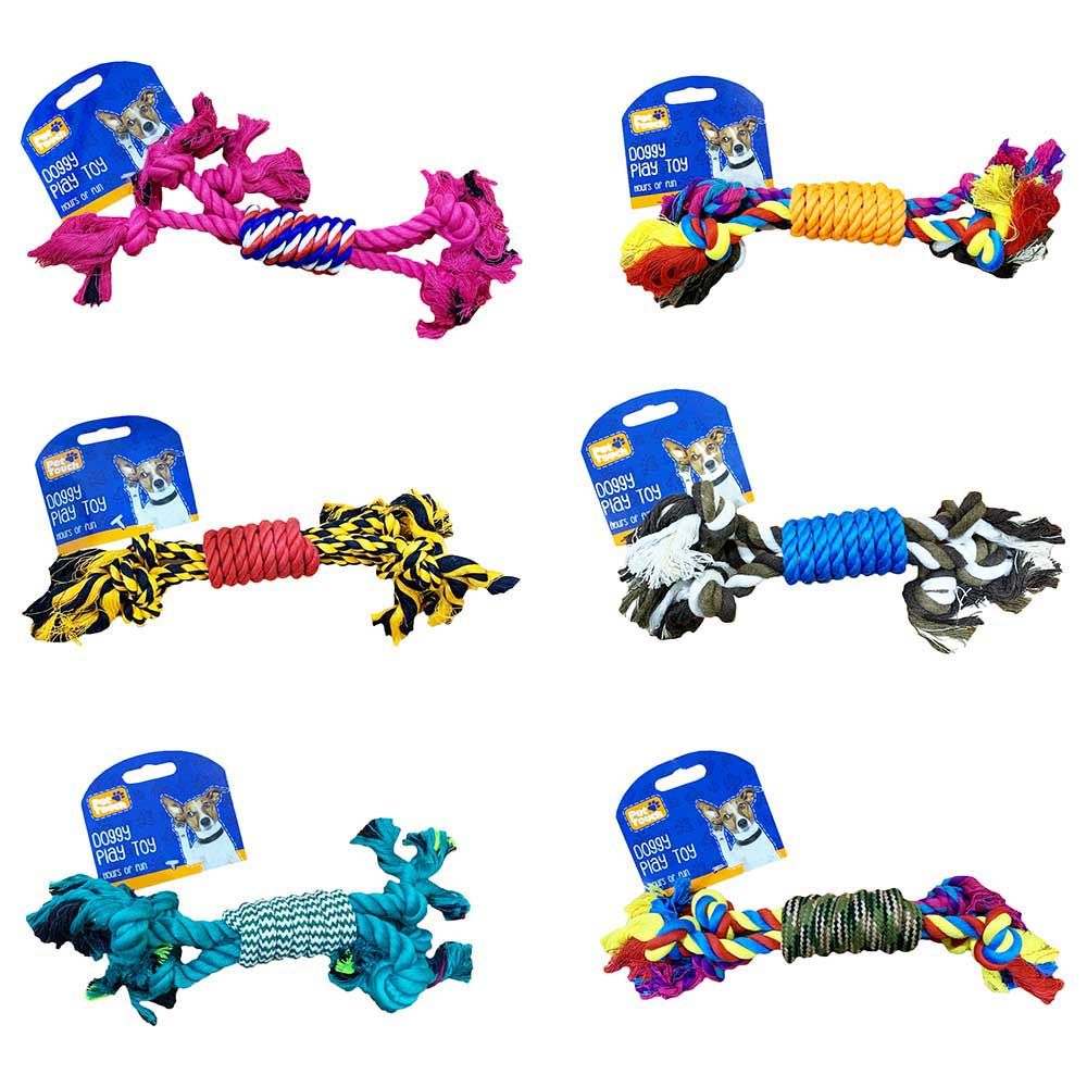 Pet Touch - Doggy Rope Play Toy - Assorted 1 pc