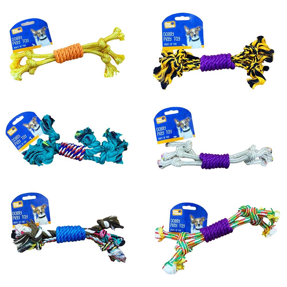 Pet Touch - Doggy Rope Play Toy - Assorted 1 pc