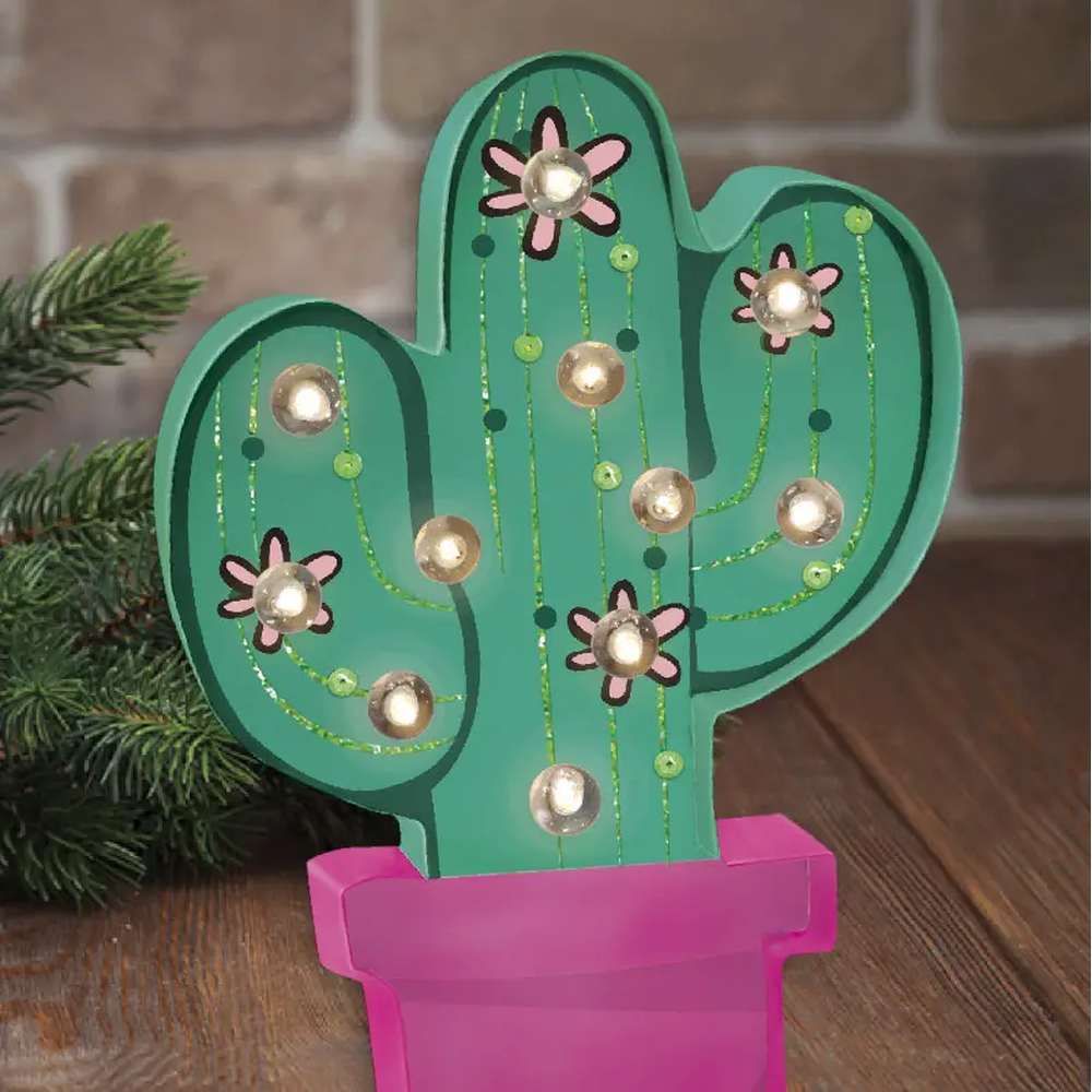 Sew Star - Decorate Your Own String Lights Cactus LED Kit