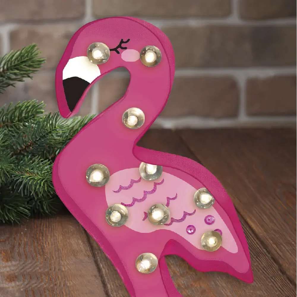 Sew Star - Decorate Your Own String Lights Flamingo LED Kit