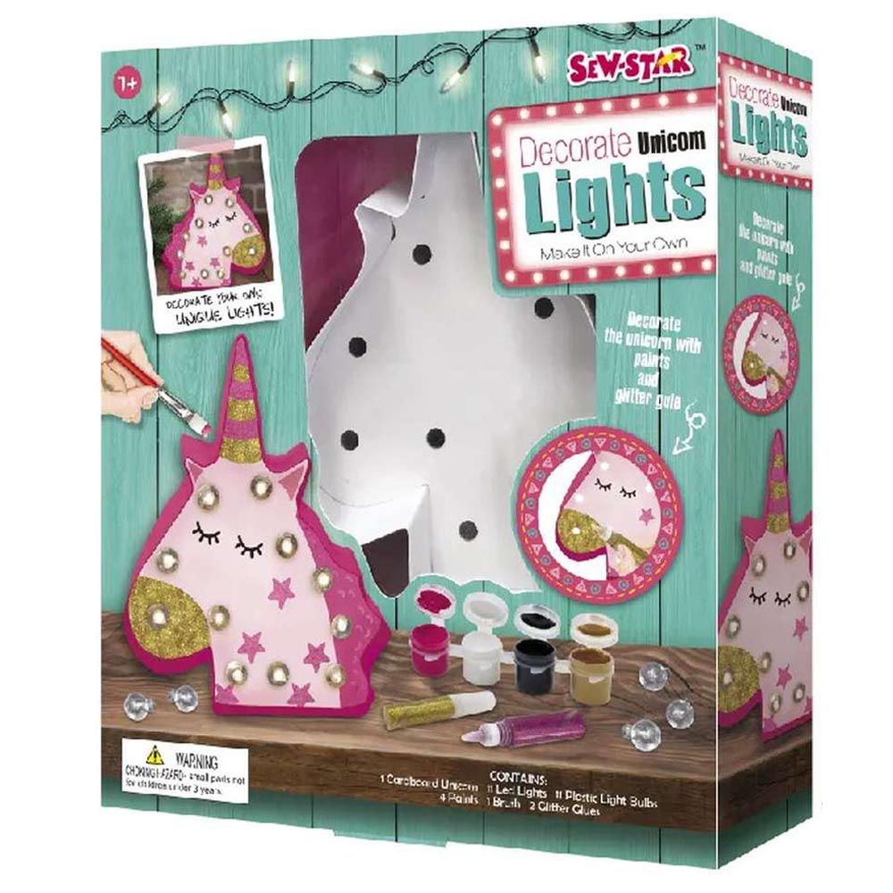 Sew Star - Decorate Your Own String Lights Unicorn LED Kit