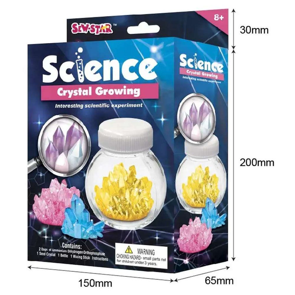 Sew Star - Science Crystal Growing Scientific Experiment Kit