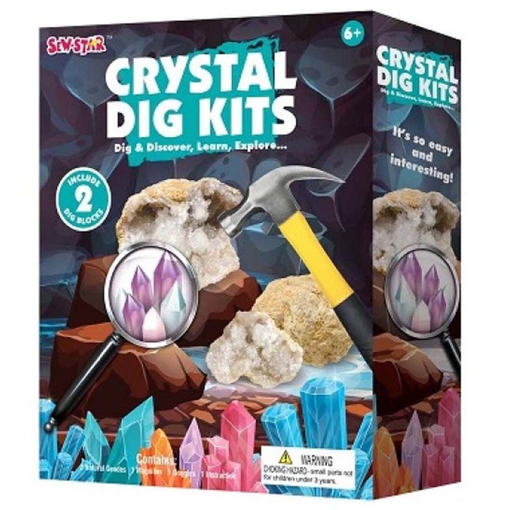 Sew Star - Dig & Discover, Learn & Explore Crystal Dig Kit