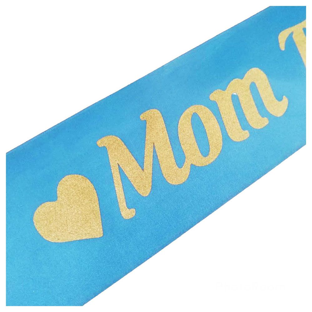 Highland - Mom To Be Sash For Baby Shower - Blue