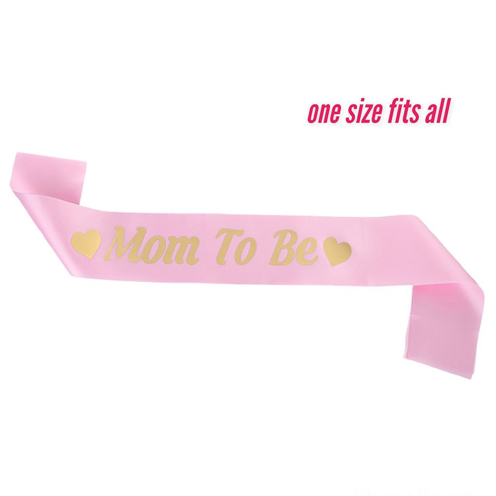 Highland - Mom To Be Sash For Baby Shower - Pink