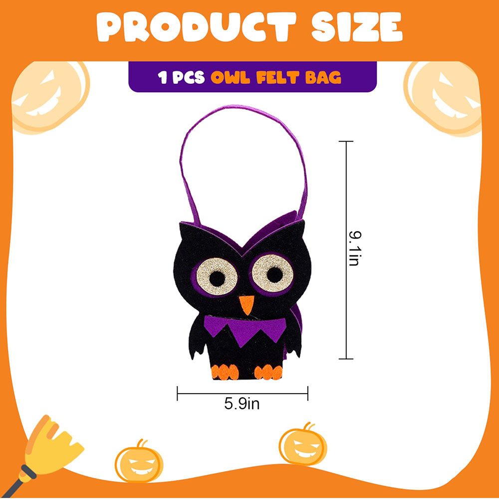 Highland - Halloween Trick Or Treat Owl Felt Candy Bag