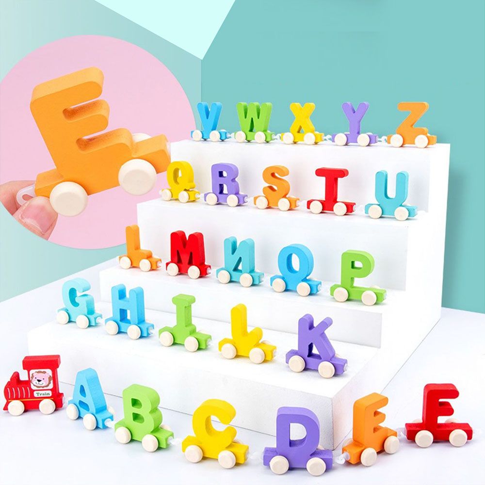 Highland - Wooden Alphabet Train Learning Toy - 27pcs