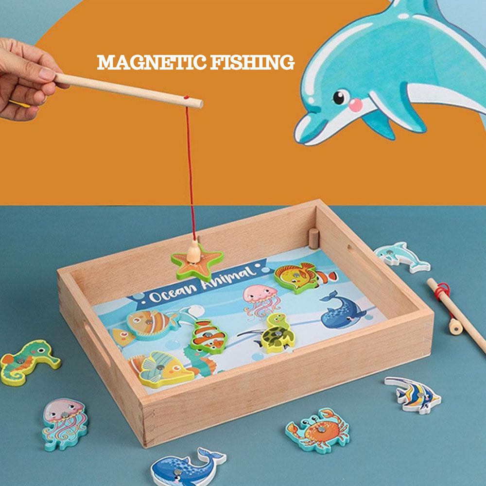 Highland - 4-in-1 Bead Clip Colour Sorting Fishing Game