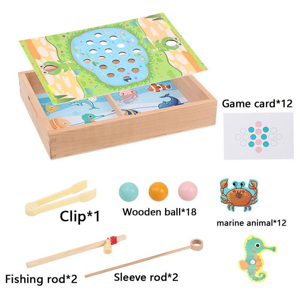 Highland - 4-in-1 Bead Clip Colour Sorting Fishing Game