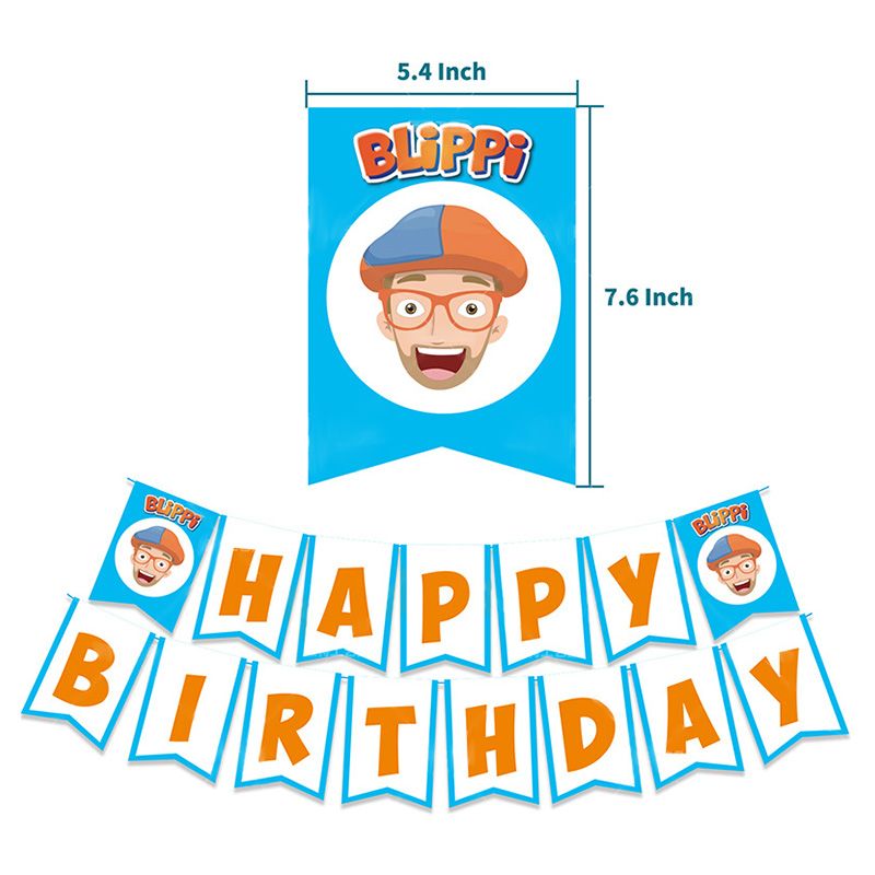 Highland - Blippi Birthday Decorations Set - 44pc