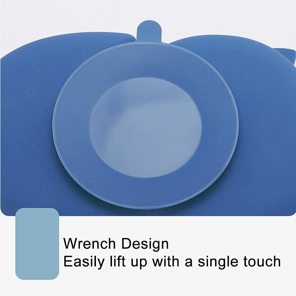 Highland - Blue Hippo Baby Plate & Utensils Feeding Set