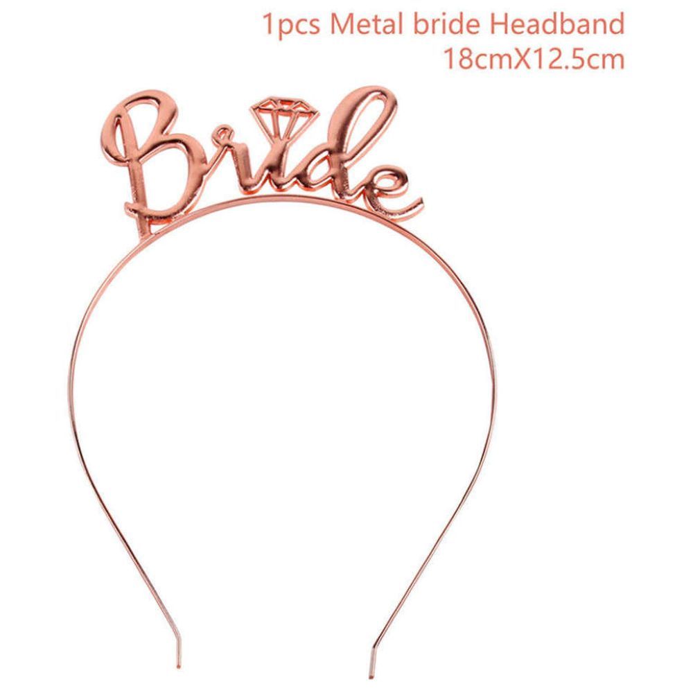 Highland - Rose Gold Bride to be Tiara Headband for Bridal Shower