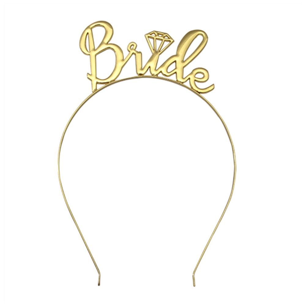 Highland - Gold Bride to be Tiara Headband for Bridal Shower