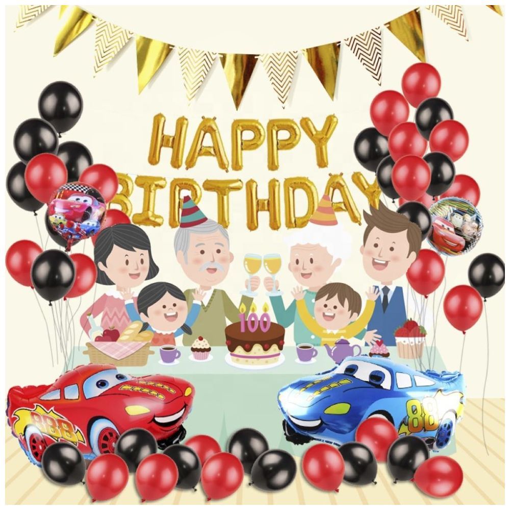 Highland - McQueen Car Birthday Decoration Set