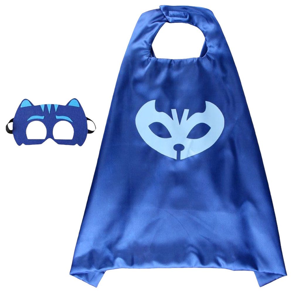 Highland - PJ Mask Cat Boy Cape & Mask Halloween Costume - Blue