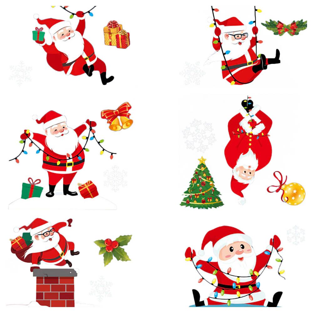 Highland - Christmas Window Decal Sticker Decorations - 10 Sheets