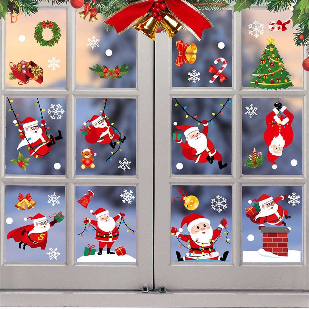 Highland - Christmas Window Decal Sticker Decorations - 10 Sheets