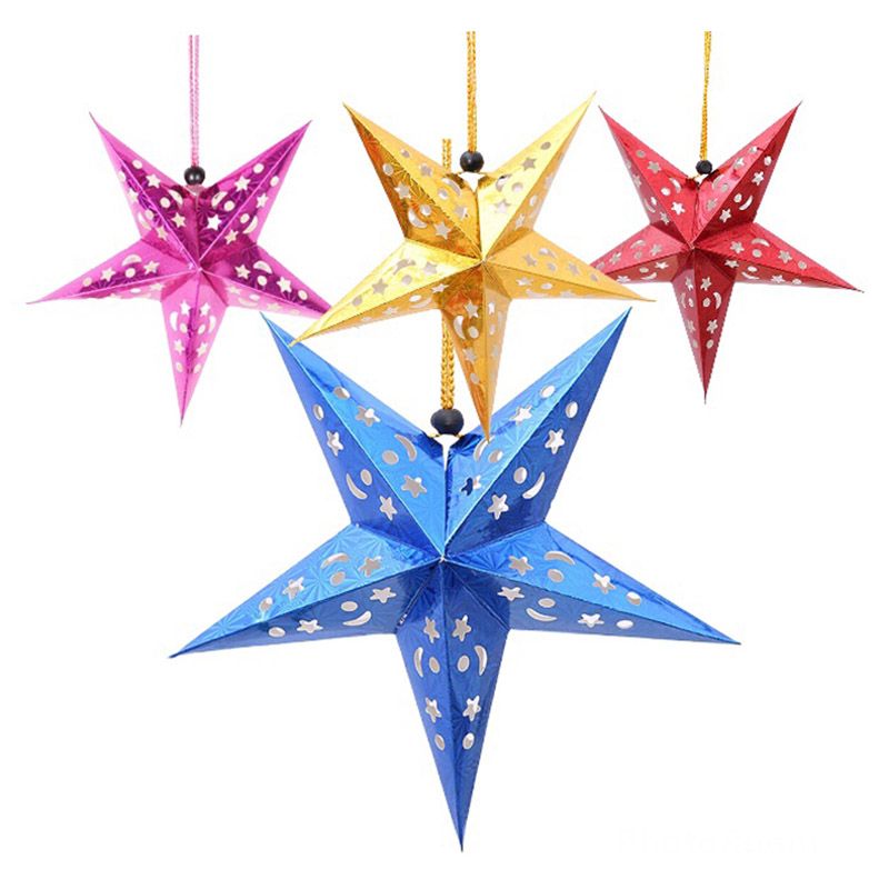 Highland - 3D Christmas Star Decorations - 4pc 