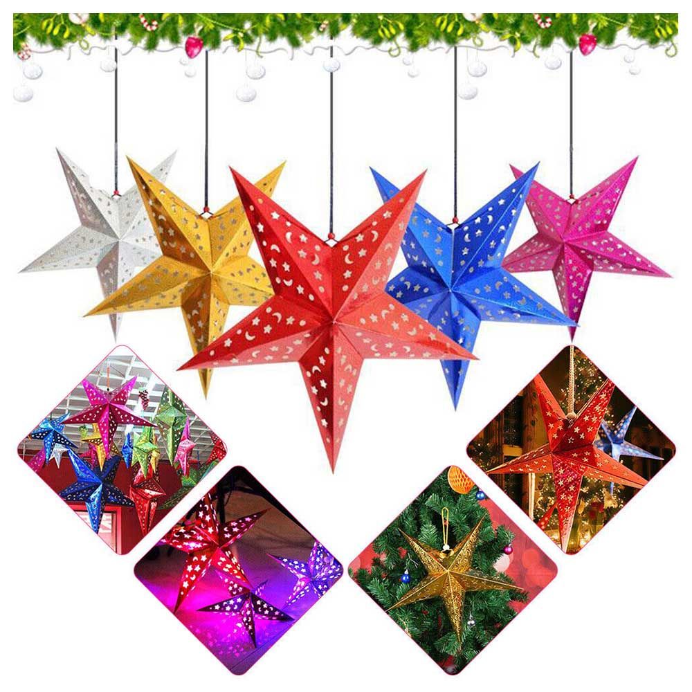 Highland - 3D Christmas Star Decorations - 4pc 