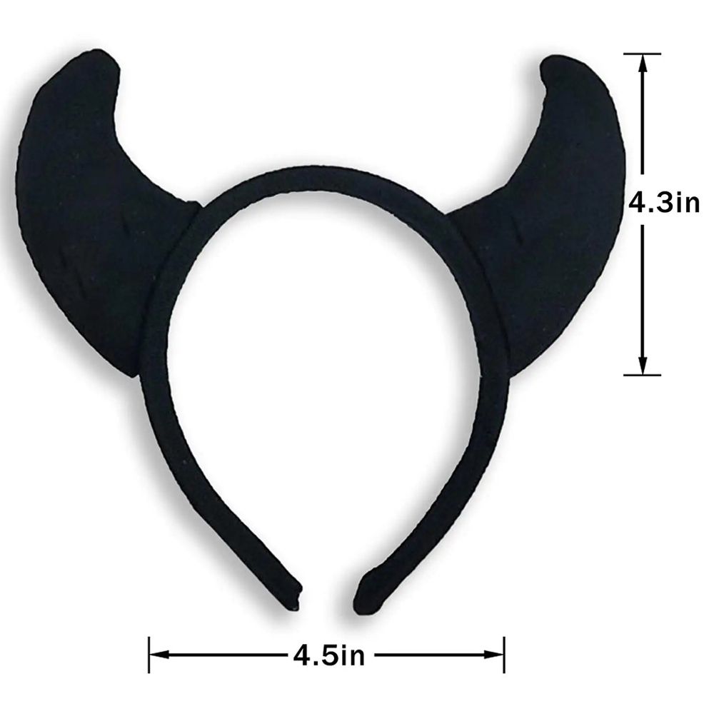 Highland - Devil Horn Halloween Hairband - Black