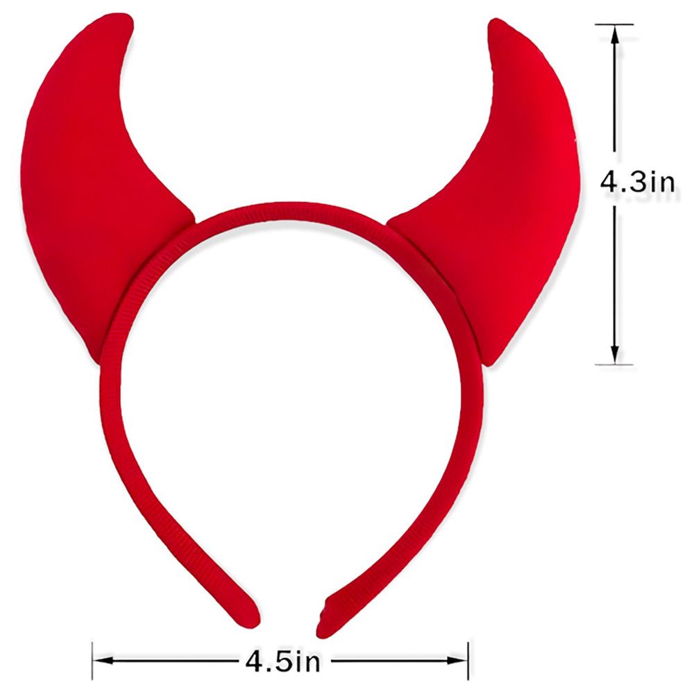 Highland - Devil Horn Halloween Hairband - Red