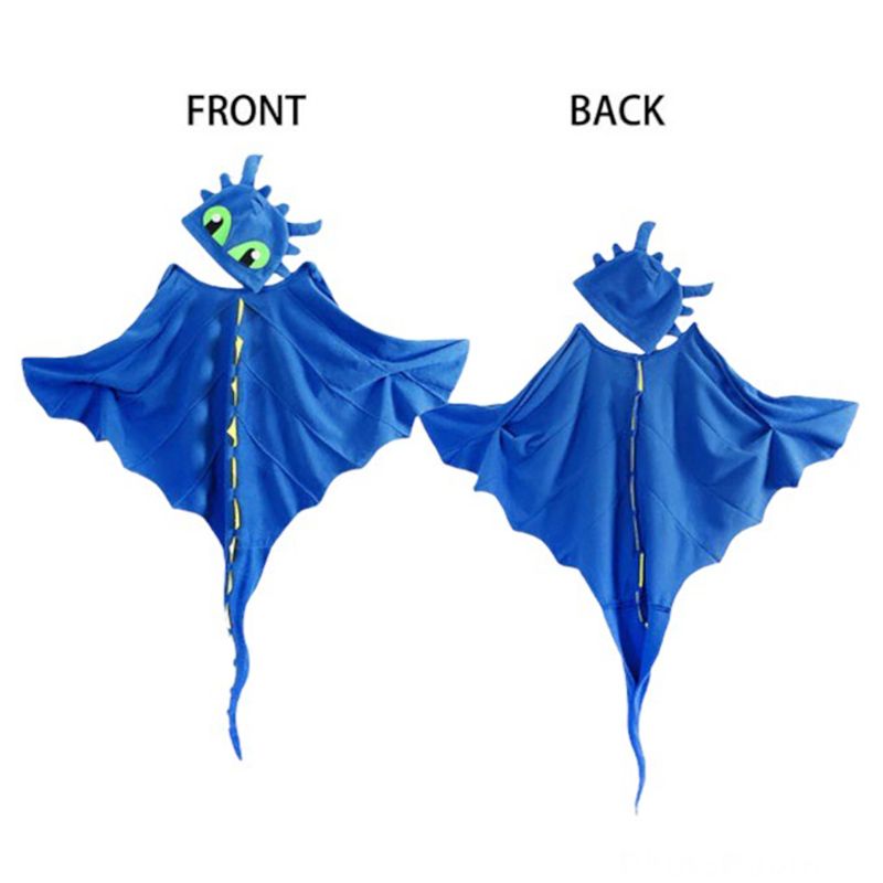 Highland - Dinosaur Cape Hat Mask Costume for Kids - Blue