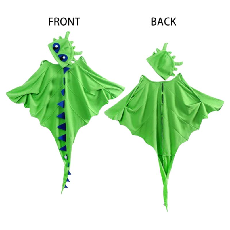 Highland - Dinosaur Cape Hat Mask Costume for Kids - Green