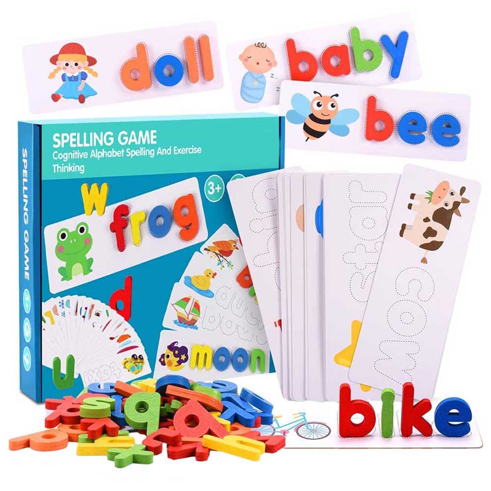 Highland - 111pcs Wooden Alphabet Word Forming Learning Set