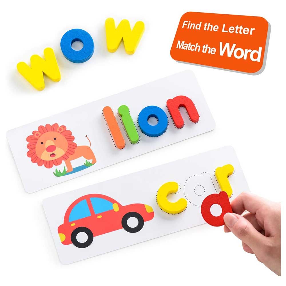 Highland - 111pcs Wooden Alphabet Word Forming Learning Set