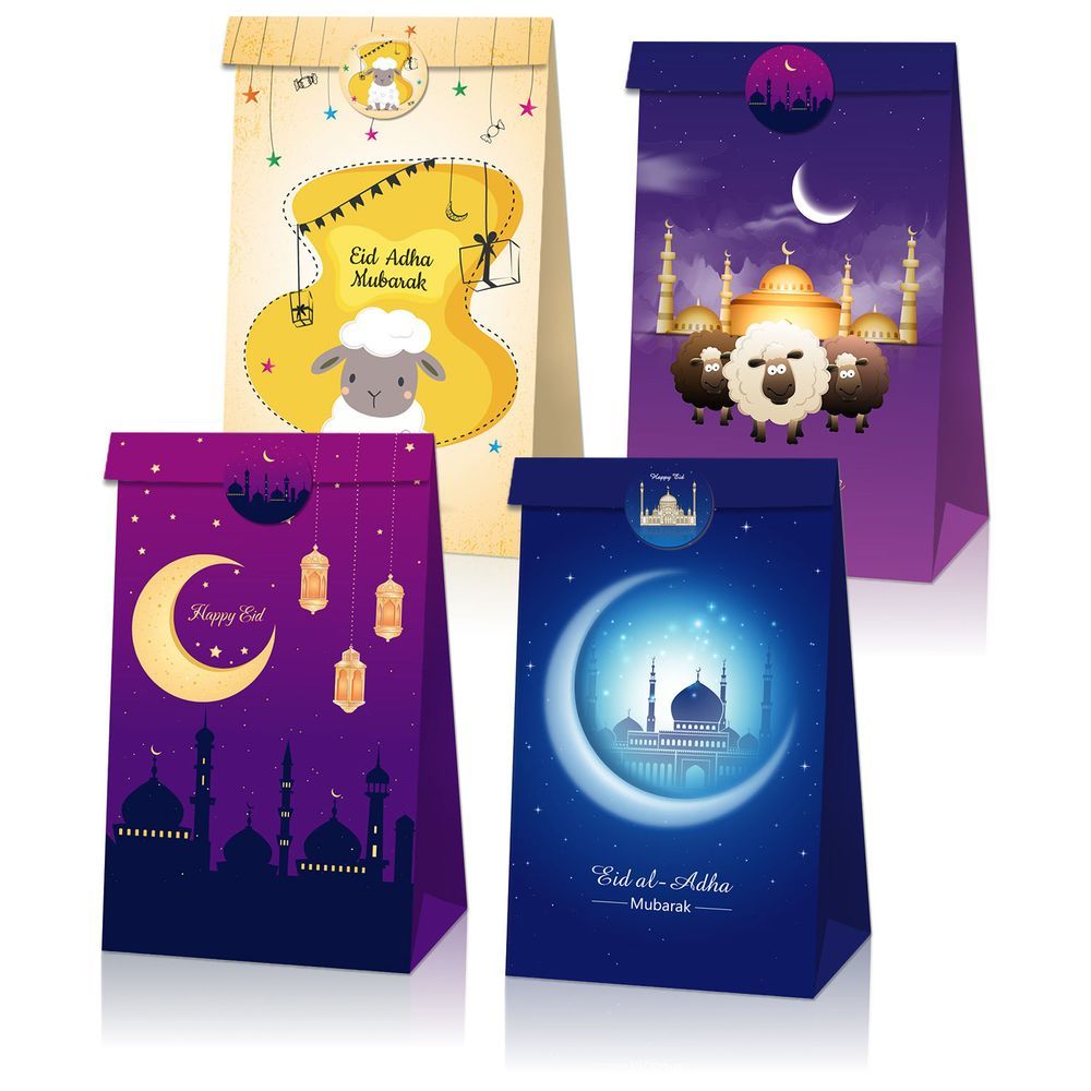 Highland - Eid Mubarak Gift Bags W/ Stickers 12's