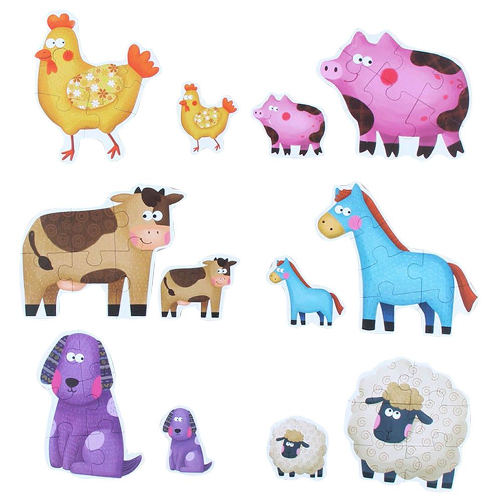 Highland - 6-in-1 Farm Animal Kids Puzzle