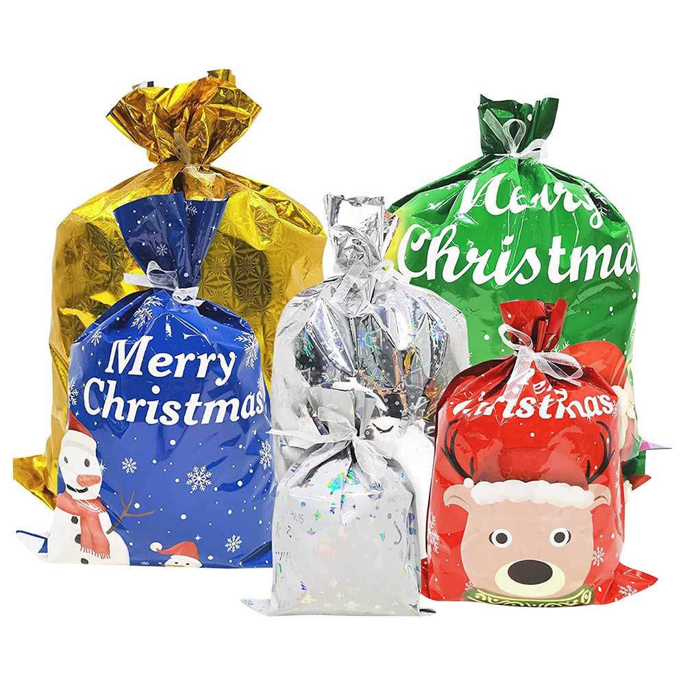 Highland - Merry Christmas Foil Gift Bags - 10pc