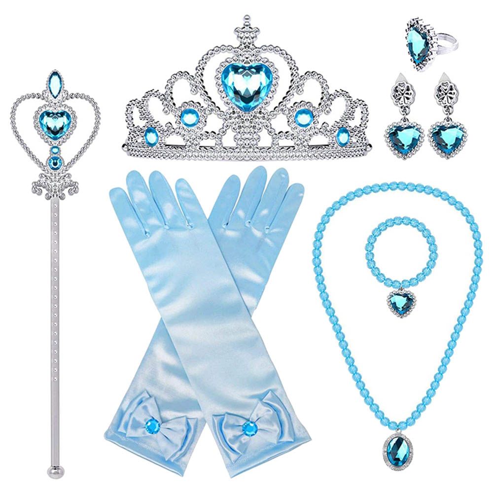 Highland - Frozen Elsa Dress Up Cosplay Accessories - Set of 7