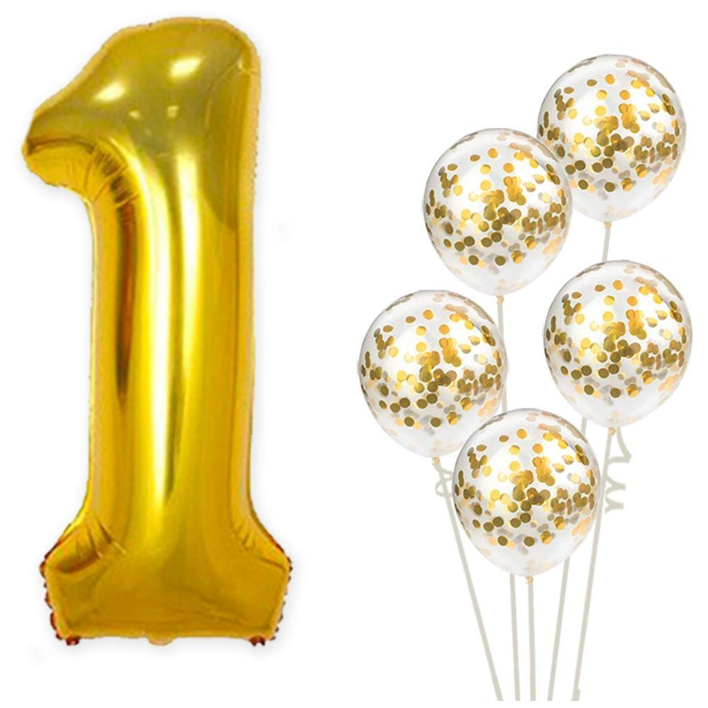 Highland - Golden First Birthday Decoration set 