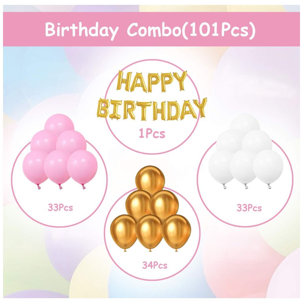 Highland - Pink Happy Birthday Decoration Set for Girls