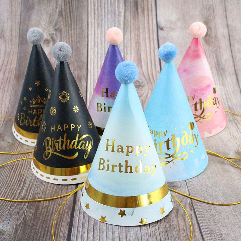 Highland - Happy Birthday Party Hat - Pack of 8