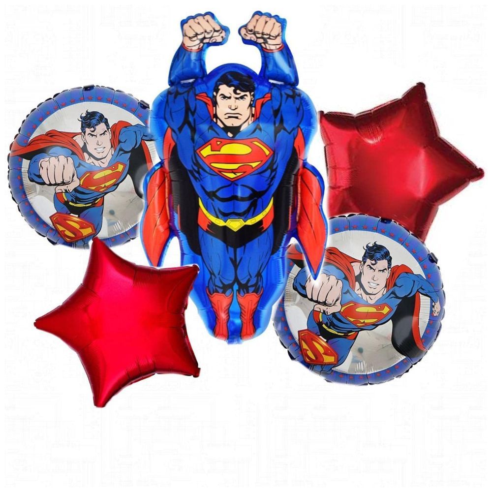 Highland - 5pcs Superman Foil Balloons