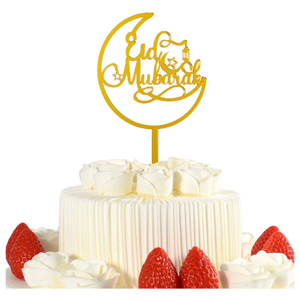 Highland - Eid Mubarak Cake Topper - Acrylic Gold