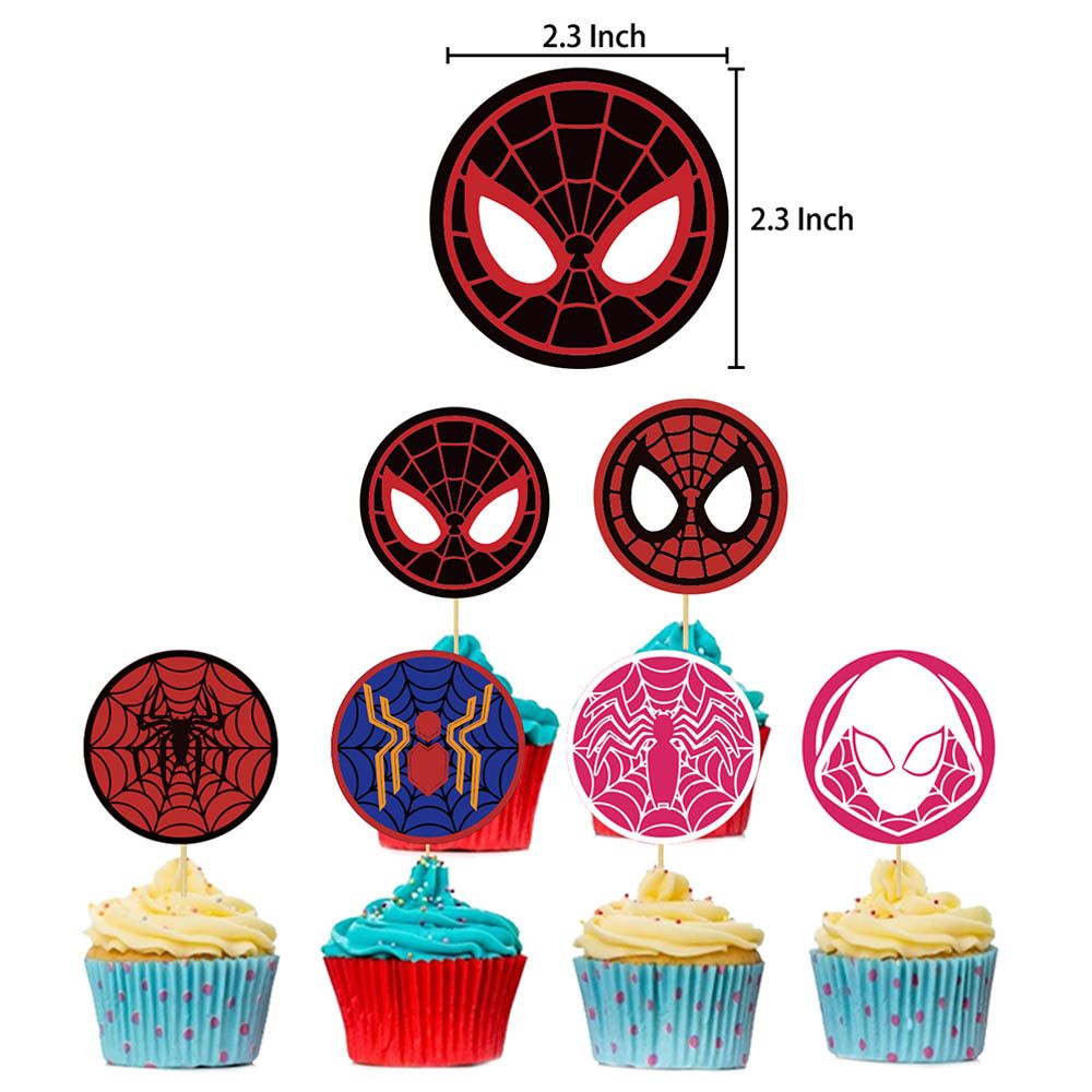 Highland - Spiderman Birthday Decoration Set - 46 pcs 