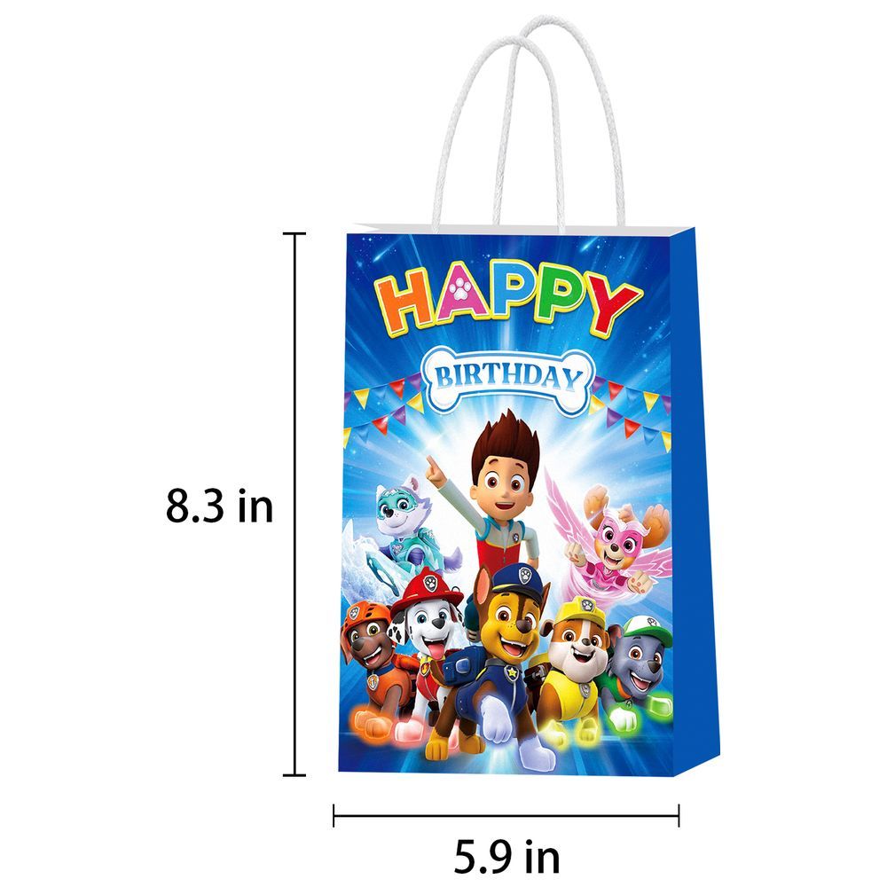 Highland - Paw Patrol Gift Bags For Birthday Party 12's