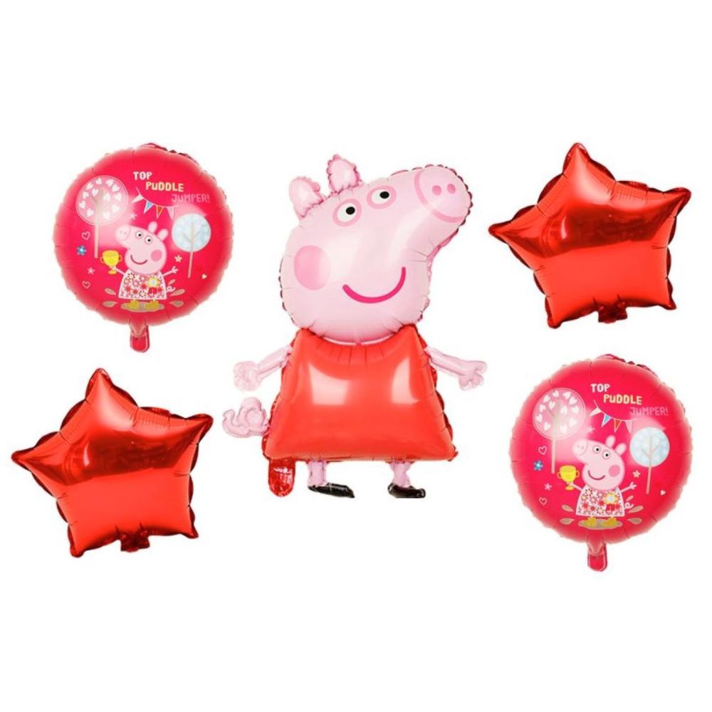 Highland - Peppa Pig Foil Balloons 5pcs